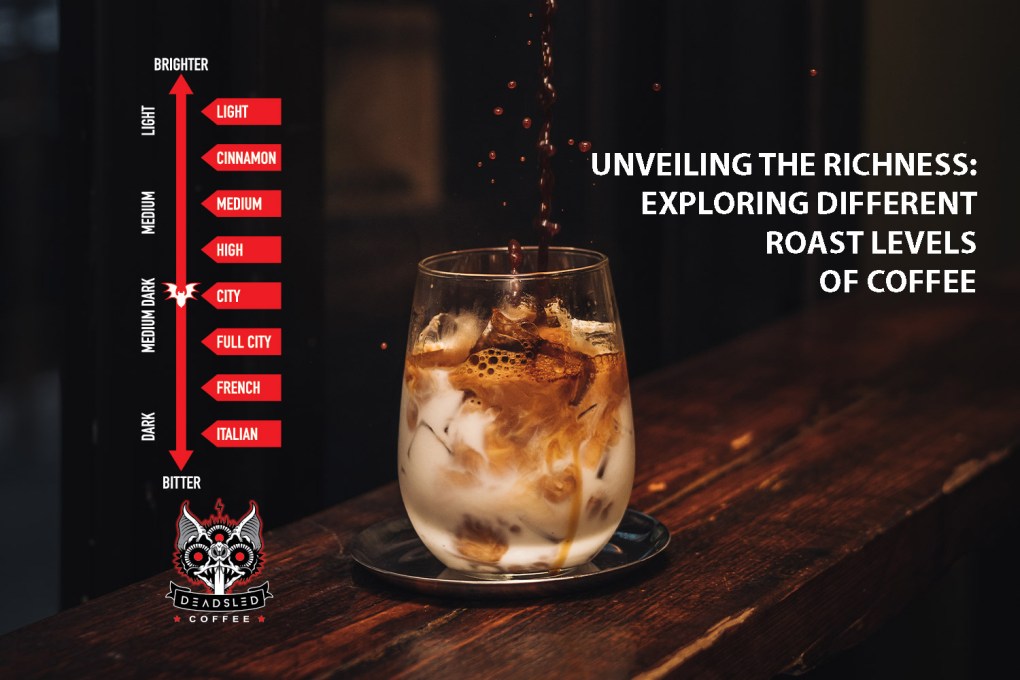 DIFFERENT ROAST LEVELS OF COFFEE